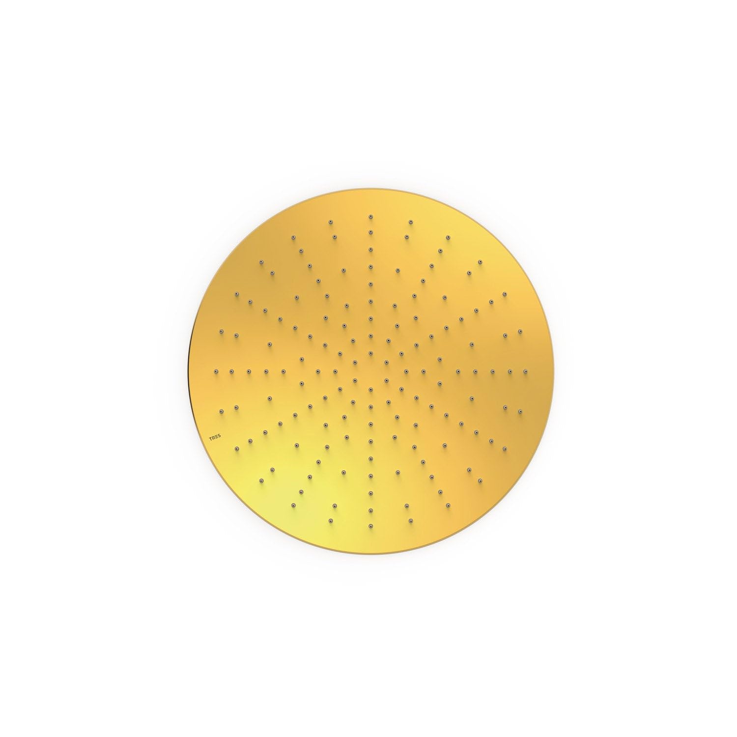 TRES 13495001OR Rociador de Ducha Empotrado a Techo Color Oro 24K