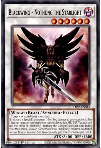 LDS2-EN043 1st Ed Blackwing - Nothung the Starlight Common Card Legendary Duelists Season 2 Yu-Gi-Oh Single Card