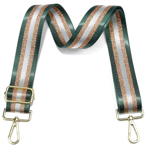 Image of LVYOUME Purse Strap Silver Hardware Wide Bag Straps Replacement Crossbody Adjustable Shoulder Strap for Purses