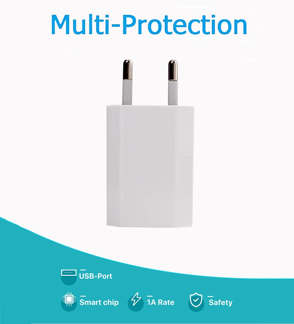 iPhone Ładowarka i kabel Lightning [3.3FT/2Pack] z certyfikatem Apple MFi USB Uniwersalny adapter gniazda telefonicznego kompatybilny z iPhone 12/SE/11/Xs/Max/XR/X/8/8 Plus/7/7 Plus/6/6S/6Plus/5S