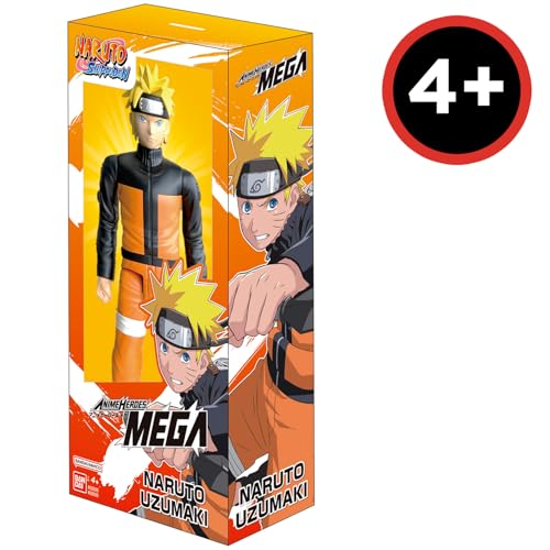 Bandai Anime Heroes Mega Naruto Shippuden Figurine Naruto Uzumaki 30 cm Grande Figurine articulée Figurine Manga Licence Officielle Naruto Jouet Enfant et + 38151 - vue 5