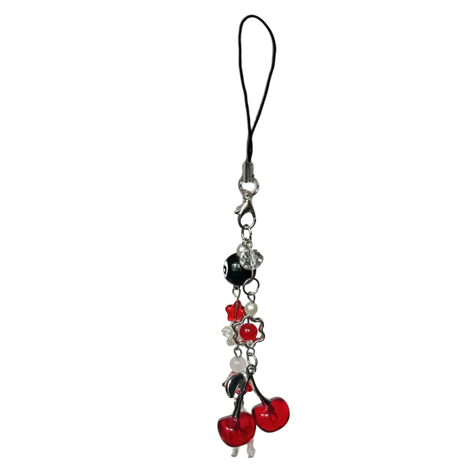 NEWFT Trendy Alloy Fruit Jellyfish Phone Lanyard Compact Decorative Charm Jewelry For Electronics Accessories