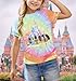 Magical Shirt for Girl: Magic Kingdom Prinecess Tshirt Princess Shirts Youth Girls Cute Tie Dye Family Vacation Trip Tee