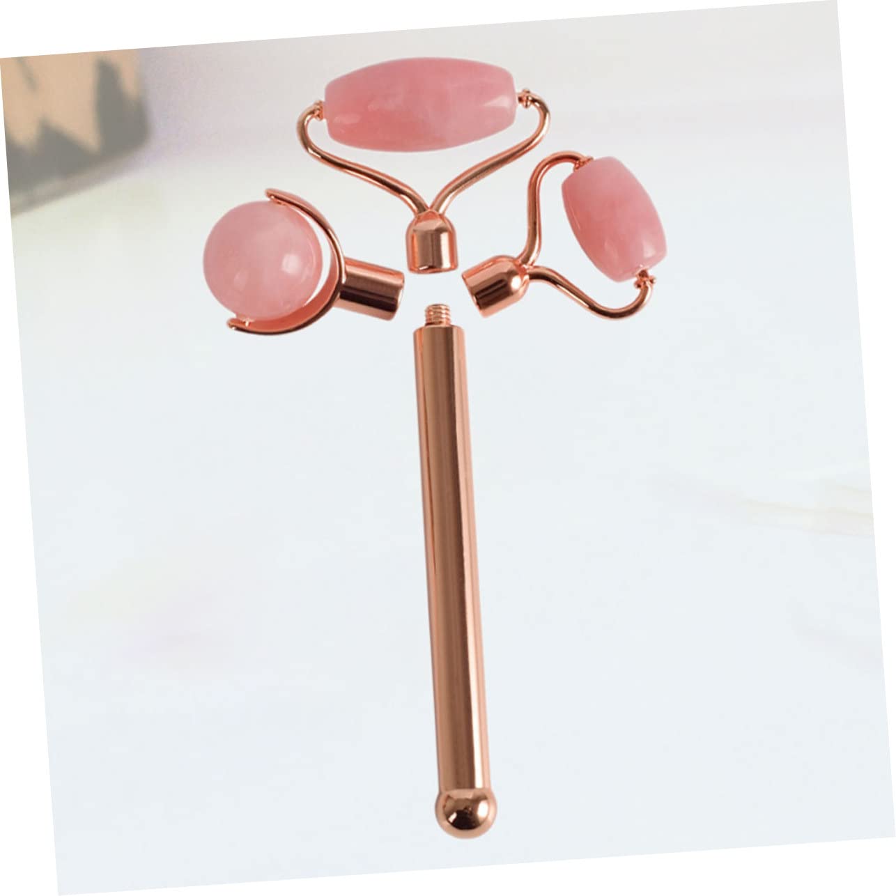 Homoyoyo Rodillo de Masaje Facial de Jade Natural Multifuncional Herramienta Práctica para Masaje de Cara Cuello y Espalda y Duradero para Cuidado Spa y Regalo Saludable