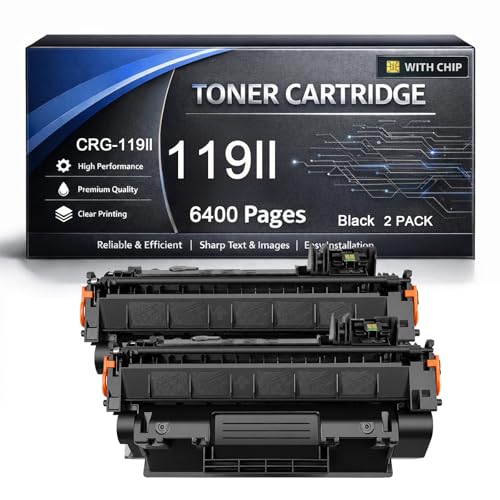 Cartouche de Toner 119II Noir pour Canon CRG-119II Haute Capacité Pack de 2