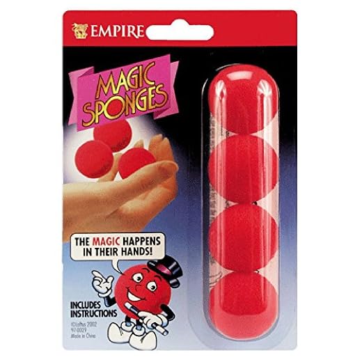 Loftus Red Magic Sponge Ball Set, 1 1/4 inch Balls with Instructions