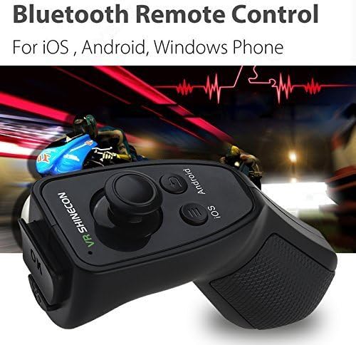 VR SHINECON SC-RA8 Bluetooth Remote Gamepad Controller Compatible with Most 3.5"-6.0" iPhone, Samsung, HTC, LG, Sony, Moto Smartphone