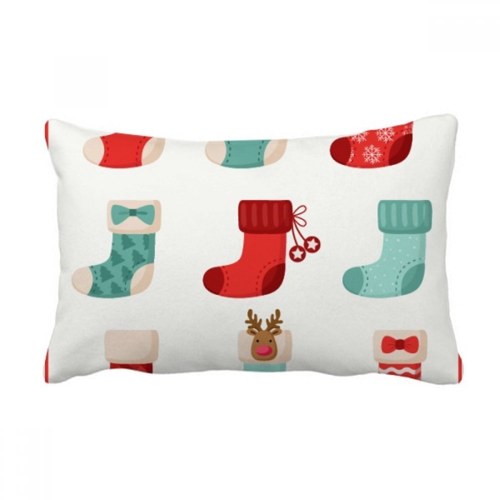Oreiller lombaire de Noël déco canapé salon confortable multicolore