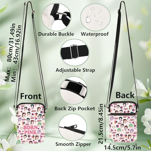 WZMPA Koreanp Pink Team Crossbody Bag Singer Fans Inspired Gifts Tour Concert Shoulder Bag Singer Merchandise2