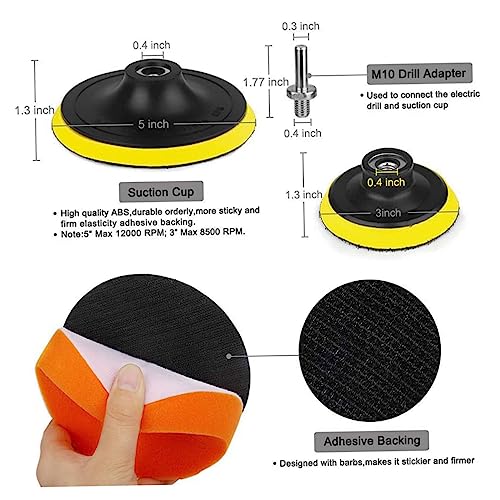 Kit meulage avec adaptateur pour perceuse et éponge auto