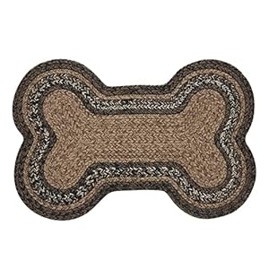 VHC Brands Espresso Indoor/Outdoor Pet Food Mat for Dogs Cats Kitchen Medium Bone Rug 15x23 VHC Brands Espresso IndoorOutdoor Pet Food Mat for Dogs Cats Kitchen Medium Bone Rug 15×23
