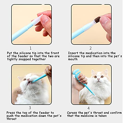 Taozua Pet Pill Dispenser, Pet Piller Gun Oral Tablet Capsule,Silicone Syringes For Cats, Dogs And Small Animals #TOP3