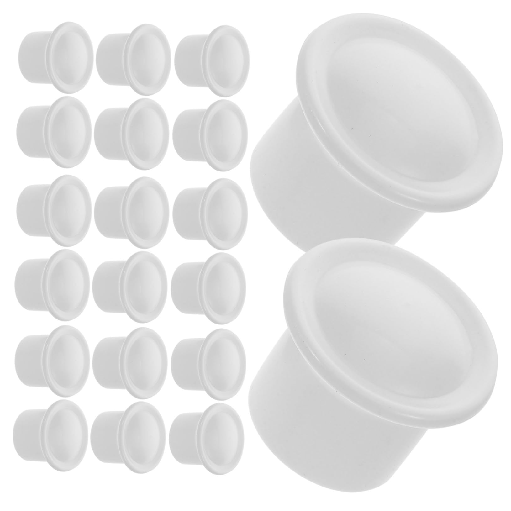 FUNOMOCYA Curtain Pole Finials 95 Pack Plastic Drapery Rod End Cap Covers for Window Treatments Decorative