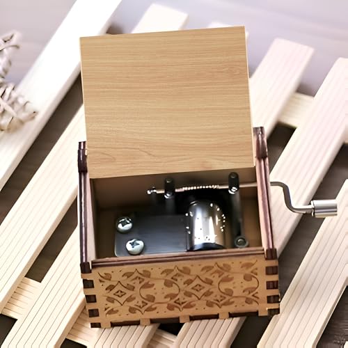Image of Wooden Music Box (HP White) Gift for Birthday Parties Musical Toy
