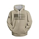 H HYFOL Graphic Hoodies for Men USA Flag Pocket Pullover American Patriotic Long Sleeve Sweatshirts(