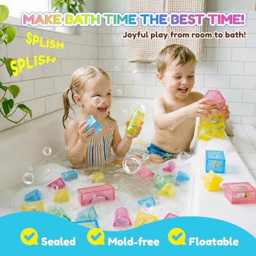 Image of 33PCS Soft Sensory Building Blocks for Toddlers, House Garden Gummy Bloc | Preschool Educational Creative Play, Montessori Squeezable, Stretchable Early Learning Construction Playset, Puzzle Blocks
