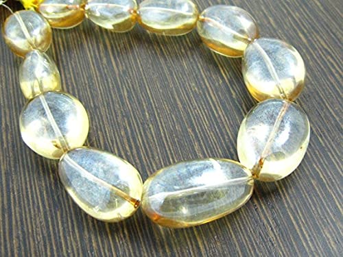 Quartz mystique doré perles en fil pierres naturelles ovales LKBEADS 14-25mm