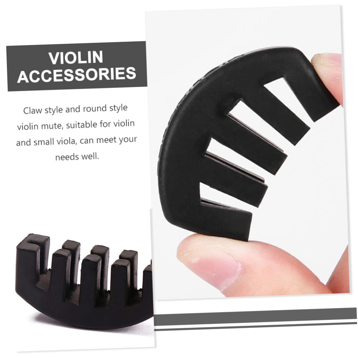 ibasenice 20pièces Caoutchouc Pour Violon Accessoires De Pratique Mute à Points Et Volume Et Pratique