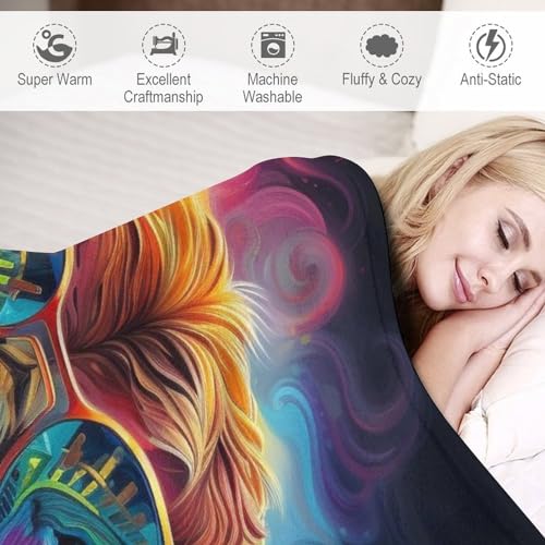 Couverture polaire en flannel buffle douce et chaude haut de gamme - 4