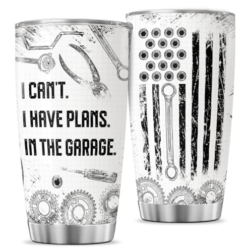 JENOIS Garage Lover Gift for Men with Tools Design, Funny