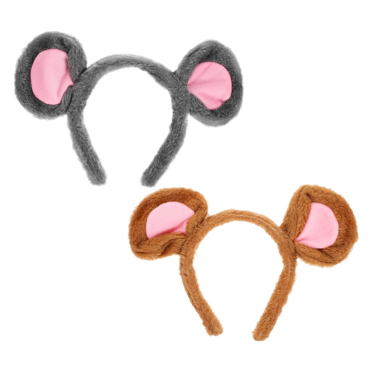 ifundom 2pcs Animal Mouse Ears Headband Soft and Comfortable Hair Hoop for Adults for Cosplay Parties Performances and Themed Events Cute Accessory for All Ages
