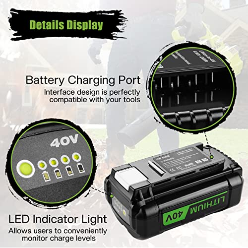 Ahomtikk 40V Battery Charging Port
