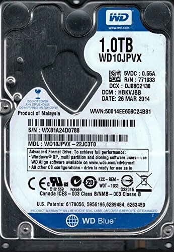 Amazon | Western Digital WD10JPVX-22JC3T0 1TB DCM:HBKVJBB 