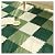 16 Pcs Plush Square Interlocking Foam Carpet Tiles, 12x12 in Carpet Puzzle Mats for Floor Parlor Bedroom, Eva Soft Anti-Slip Play Mat(Beige+Dark Green+Light Green)