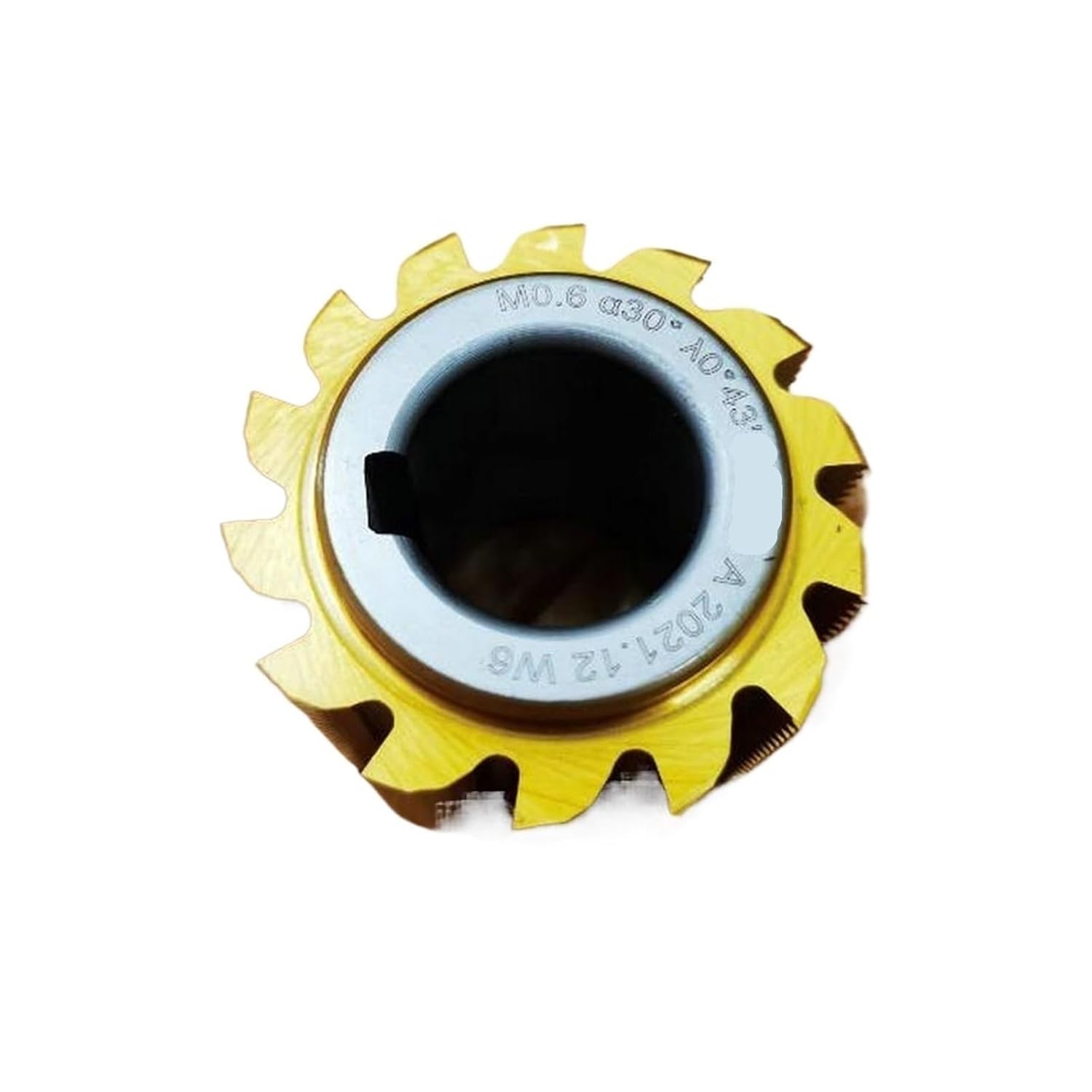 Hobbing Cutters, HSS Standard PA30 Module M0.5 .6 .65 .7 .75 .8 .85 .9 .95 22mm Hole Involute Spline Gear Hob Cutter,Tools(Without Coated,M0.8)
