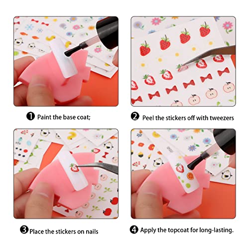 MWOOT 10 Pezzi Frutta Unghie Adesivi