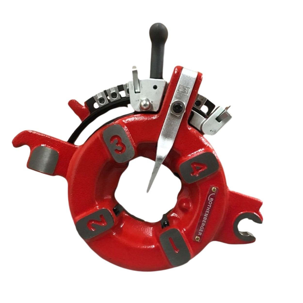 Rothenberger Automatic Die Head, Quick & Precise Threading - 1/2" to 2" NPT, Universal "R" Series, Durable Steel - 56265