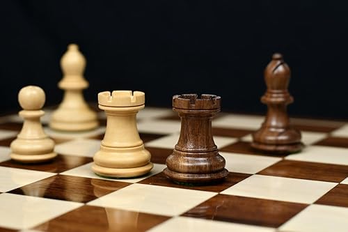 Miniatura 9 de The Collector Series - Piezas de ajedrez Staunton de madera en Sheesham y boj - Rey de 2.6 pulgadas Ajedrez ponderado hecho a mano para juego