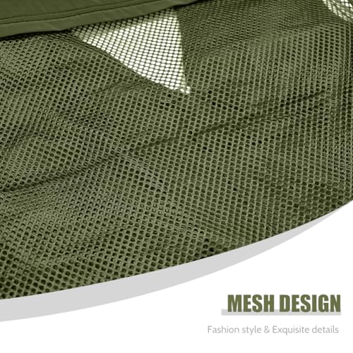 Image of TOLOER Men's Summer Fishing Vest Multi Pockets Casual Vests Waterproof Quick Dry Outdoor Mountain Photography