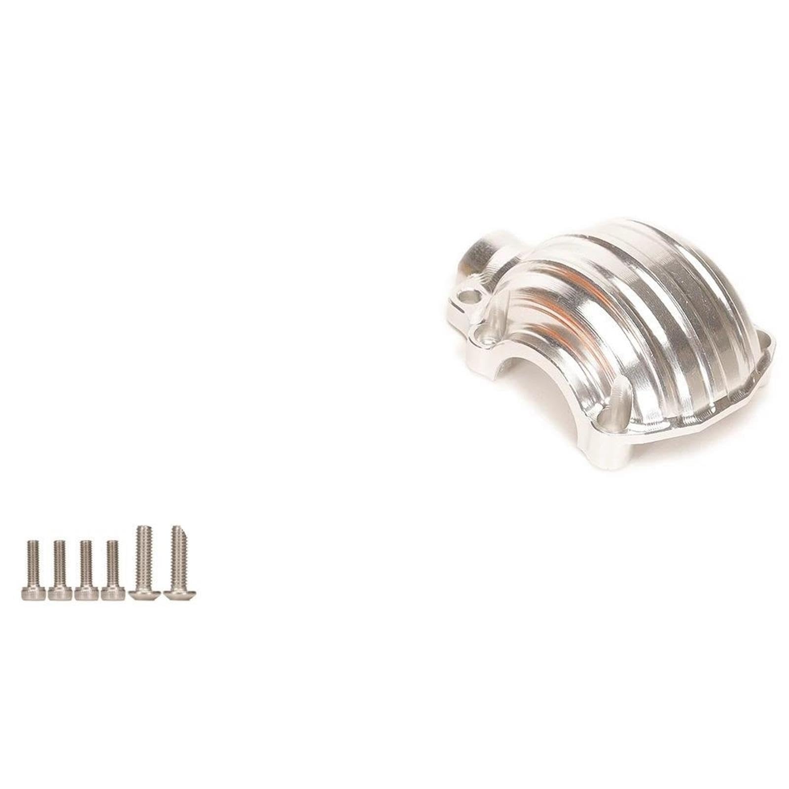 #8580 Aluminiowa obudowa mechanizmu różnicowego przednia skrzynia biegów górna pokrywa przekładni do RC Car Part for Tr-axxas 1/7 UDR Unlimited Desert Racer (srebrny)