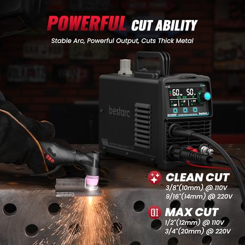 Image of Bestarc 50A Plasma Cutter Machine, Pilot Arc, IGBT 110V /220V Dual Voltage