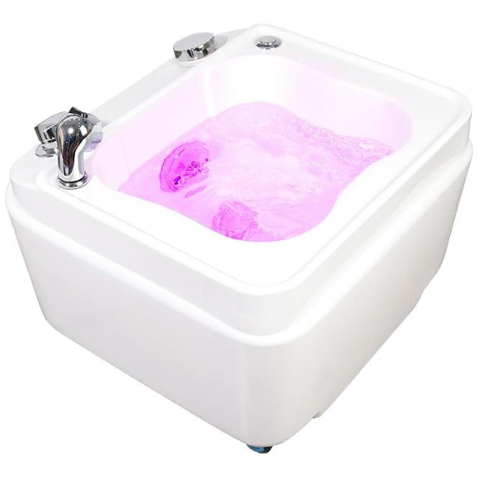 Vasca Idromassaggio Pedicure, Illuminazione Cromoterapia Rgb Ciclabile | Lavabo Mobile Massaggio Piedi Hydro Jet, Rotelle Girevoli 360 Gradi, Adatto L'uso Domestic
