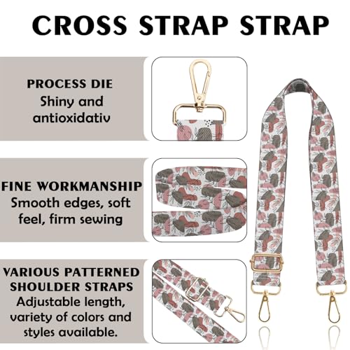 Image of Purse Strap Crossbody Shoulder Straps 1.5 inch Wide Replacement Adjustable for Women Girls Bag Aesthetic Cute