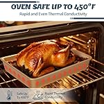 Baking Pans Set, Nonstick Stackable Bakeware Sets, Oven Pans for Cooking, AIVIKI 6 Pieces Baking Sheets Set Including Cookie Sheet, Deep Roaster Pan, Square Pan, Loaf Pan, Muffin Pan, Carbon Steel - Image 5