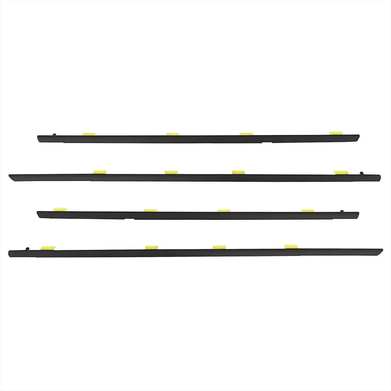 Iukmrt 2001-2005 For Civic Sedan 2001-2019 Window Weatherstrip Trim Sealing Strips Rubber Side Door Outer Glass Seal Belt Car Door Seal Protector(2001-2005)
