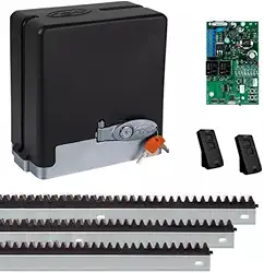 Motor de Portão Deslizante PPA DZ Stark 600KG KL 1/3 HP 127V - Kit Completo com Controles e Cremalheira