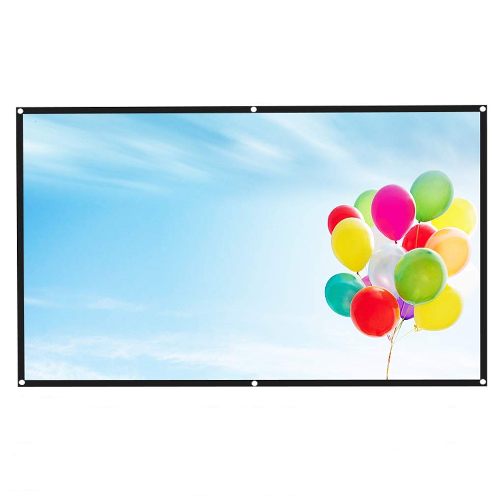 XBTGS Schermo di proiezione da 254/304,8 /381 cm 16:9 pieghevole anti-piega portatile schermo per film 1080P 3D 4K proiettore schermo cinematografico, 84 pollici