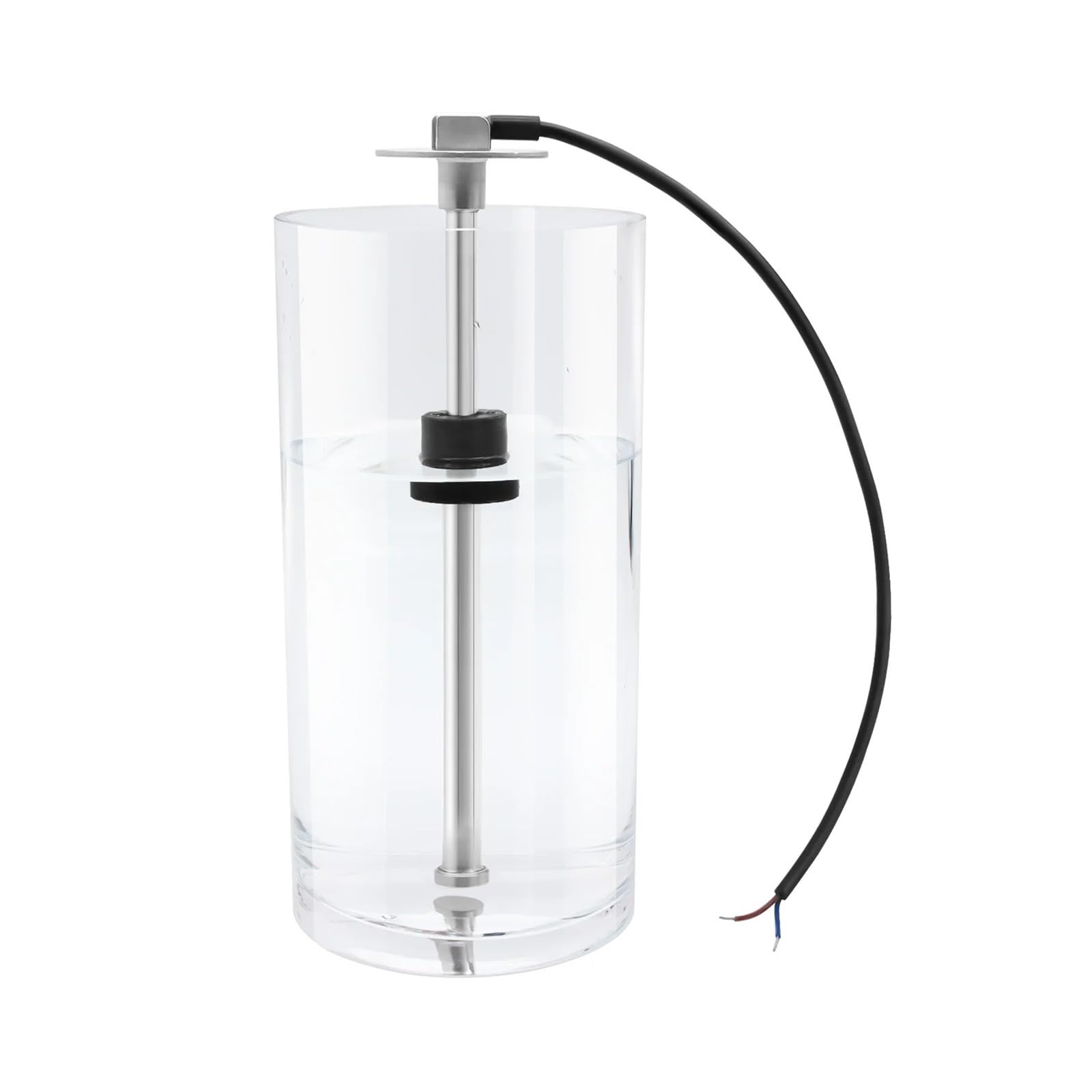 Sensore di Livello dell'Acqua da 0~190 Ohm + indicatore di Livello dell'Acqua con retroilluminazione a 8 Colori Indicatore del Livello del Serbatoio dell'Acqua 12V 24V(375mm)
