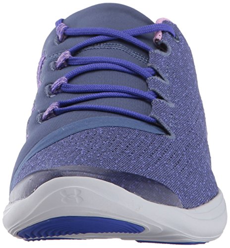 Under Armour Girl's Grade School Street Precision Low Warmth Sneaker, Academy Blue (408)/Glacier Gray, 72