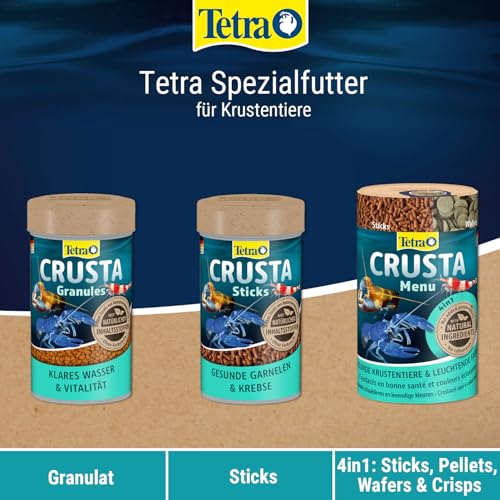 Tetra Crusta Granules - Futter für Garnelen und Krebse, für eine artgerechte Ernährung, 100 ml Dose