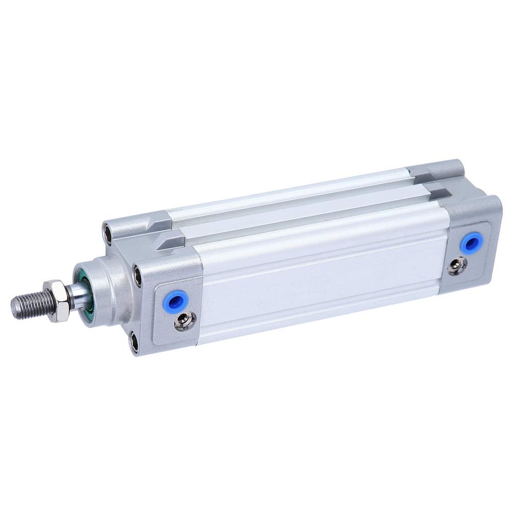 Cilindro neumático de aleación de aluminio DNC32, cilindro neumático estándar de 32 mm de diámetro interior con amortiguación ajustable en ambos extremos, componente neumático (DNC32*200)