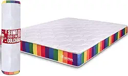 Colchão Queen Vácuo Dupla Face Max Flowing 158x198cm BF Colchões