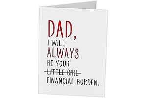 Funny Father's Day Card with Unique Design Personalized from Daughter