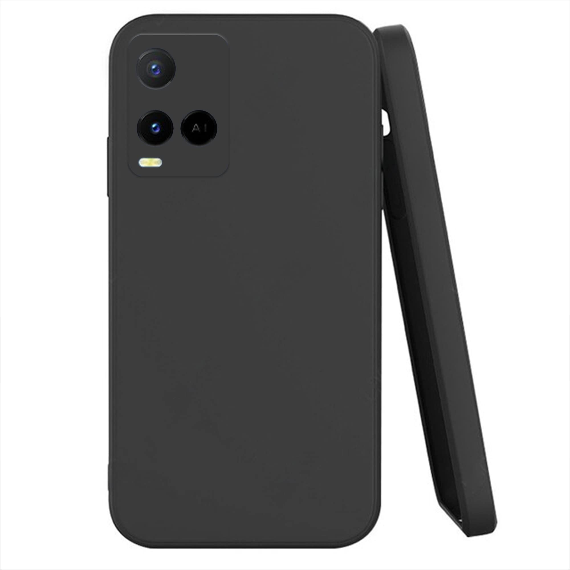 Knotyy Ultra Soft Rubberised Back Cover for vivo Y21 | Inner Velvet Fabric Lining | Matte Silicone Flexible |Raised Bumps for Camera & Screen Protection Back Case Cover - Black (B0C1NZX5MT) Amazon Price History, Amazon Price Tracker