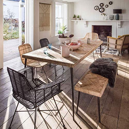 Image of Furniture Mango Wood Dining Table Long Table | 6 Seater Dining Set | Wooden Dining Table with Chair - Dining Room Furniture !! ONLY Table !!