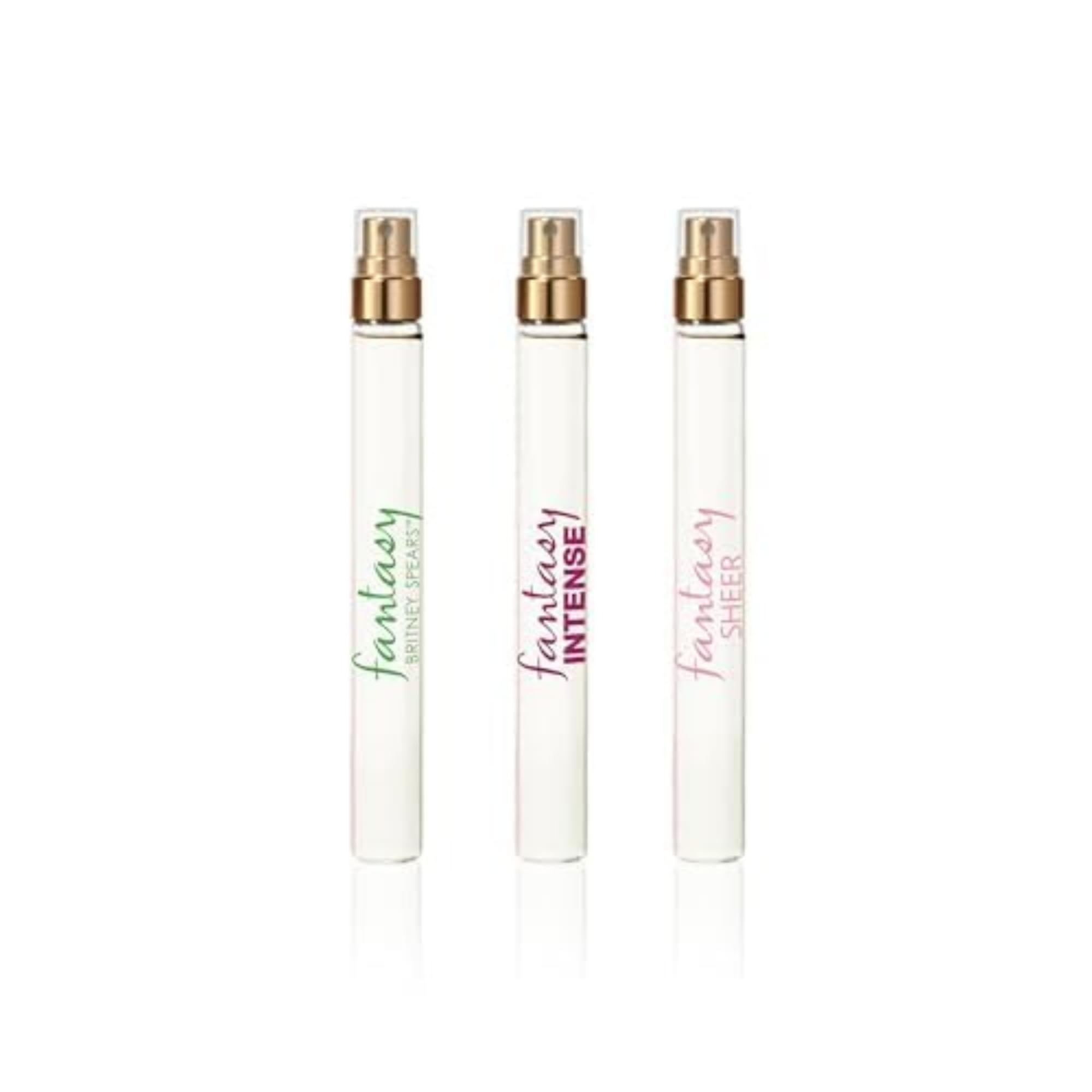 Britney Spears Fantasy Coffret, includes Fantasy, Intense Fantasy, Fantasy Sheer, Spray Pen 3 Piece Set, 0.33 fl oz each